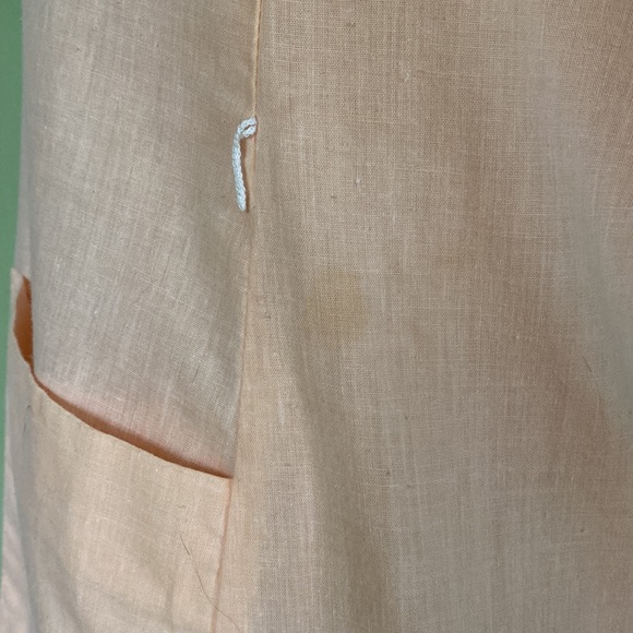 1970s Peach Embroidered Blouse - Picture 7 of 8